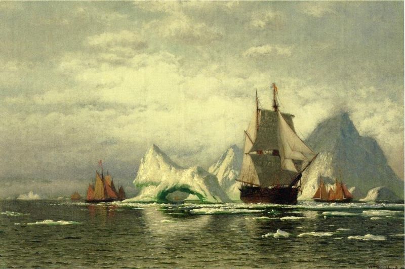 William Bradford Arctic Whaler Homeward Bound Among the Icebergs